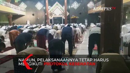 Bebas dari PSBB, Masjid di Tegal Melakukan Sholat Idul Fitri Berjamaah