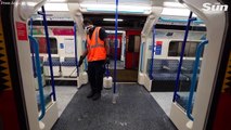 Coronavirus- London underground gets deep clean with disinfectant to protect against COVID-19