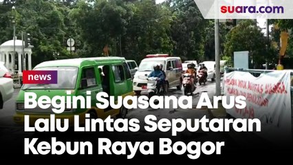 Lebaran Tiba, Begini Suasana Arus Lalu Lintas Seputaran Kebun Raya Bogor