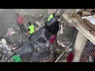 PIA plane carrying 99 crashes in Karachi