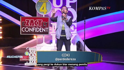 Stand Up Comedy Coki Pardede soal Pemilu, Raditya Dika: Materinya Brilliant dan Absurd! - SUCI 4