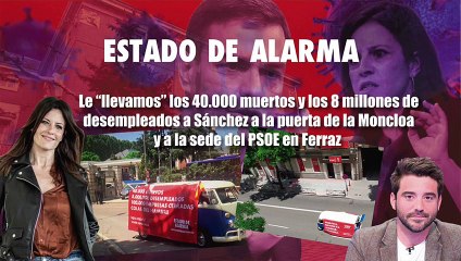 Así llevaron Negre y Seguí el recuerdo de 40.000 MUERTOS a SÁNCHEZ al Palacio de MONCLOA y FERRAZ