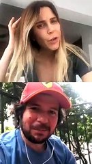JULIANA OXENFORD JUNTO A RENATO CISNEROS INSTAGRAM LIVE EN CUARENTENA 24.05.2020