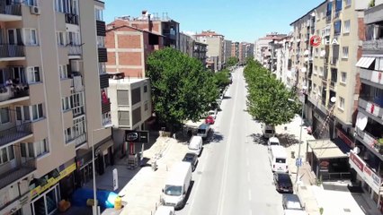 Denizli’de bayramda cadde ve sokaklar boş kaldı