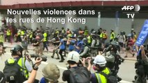 Hong Kong: des centaines de manifestants dans la rue, la police riposte violemment