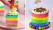 How To Make Perfect Colorful Cake Decorating - Satisfying Colorful Cake Tutorials - So Yummy Cakes
