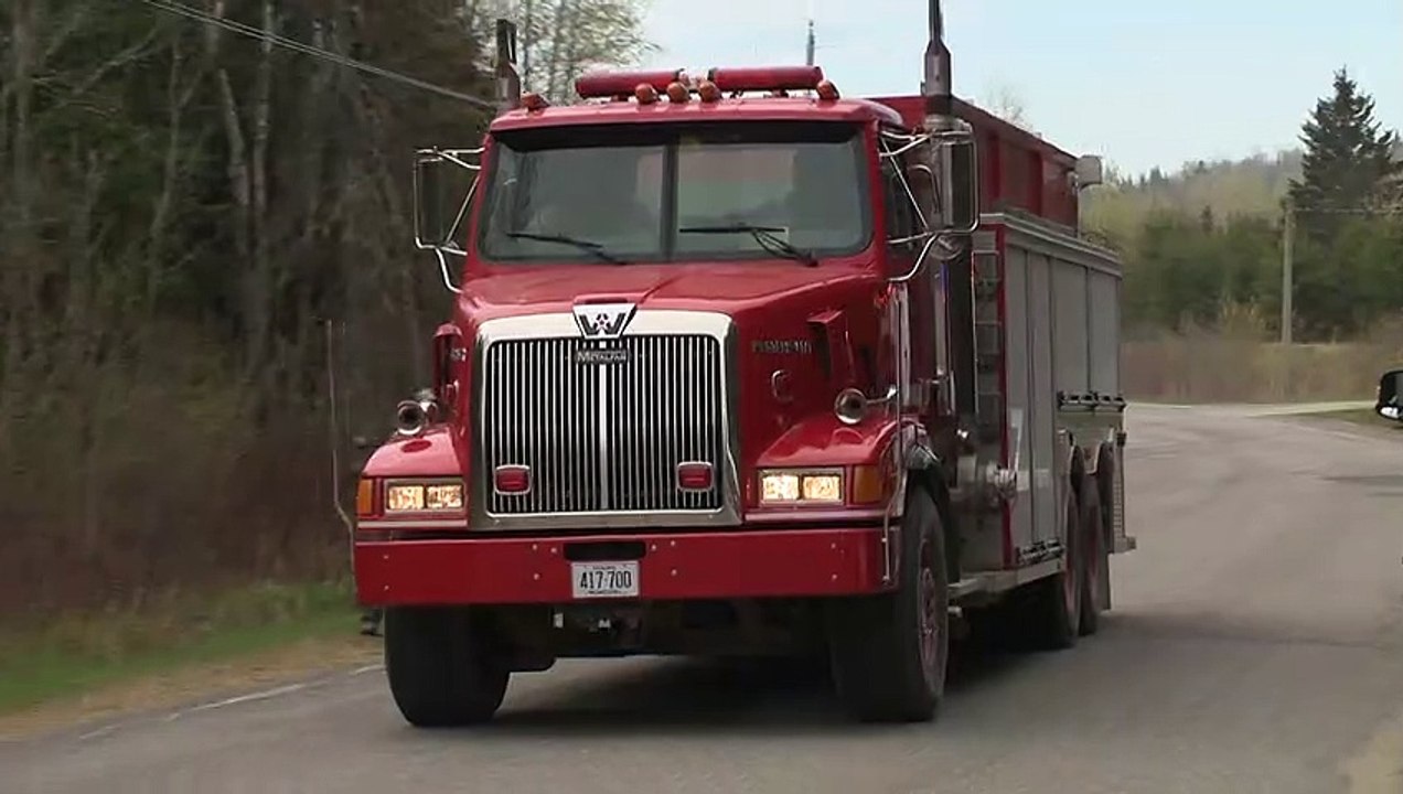 Une maison détruite par les flammes à Saint-Léonard