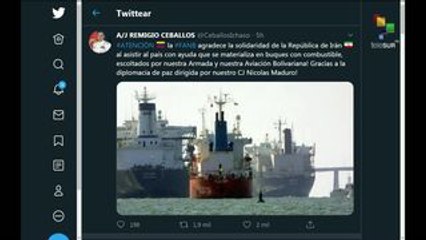 Venezuela saluda el próximo arribo de buques iraníes con combustible