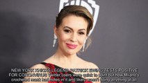 Actress Alyssa Milano was criticized Saturday on Twitter after sharing a picture of herself and her