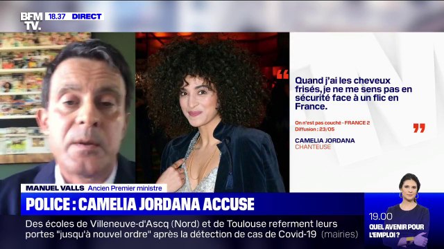 Police: Manuel Valls considère que l'expression de Camelia Jordana est fausse et exagérée