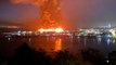 'Fire everywhere'_ More than 130 firefighters battle Pier 45 blaze in San Francisco's Fisherman's