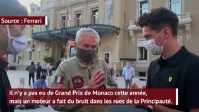 Formule 1 - Charles Leclerc au volant d'une Ferrari dans les rues de Monaco... pour le cinéma !