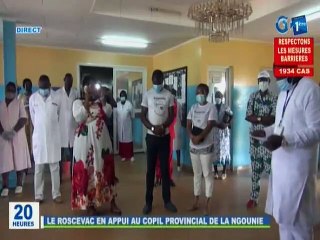 RTG / Lutte contre le covid 19 - Le ROSCEVAC vient en appui au COPIL provincial de la Ngounie