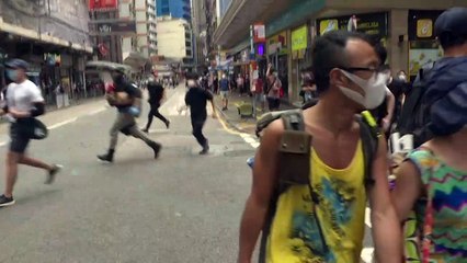 Miles de manifestantes en Hong Kong contra proyecto de ley chino sobre seguridad