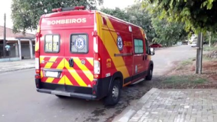 Menino de 10 anos fica ferido após colisão entre moto e bicicleta