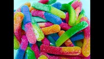 Yummy Gummy Rainbow Worms Counting Sugar Candy