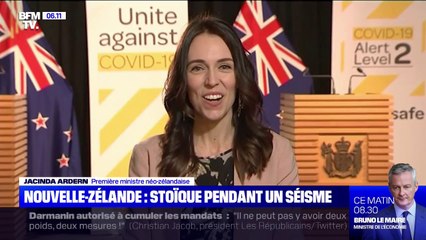 Nouvelle-Zélande: la première ministre totalement stoïque pendant un séisme en direct