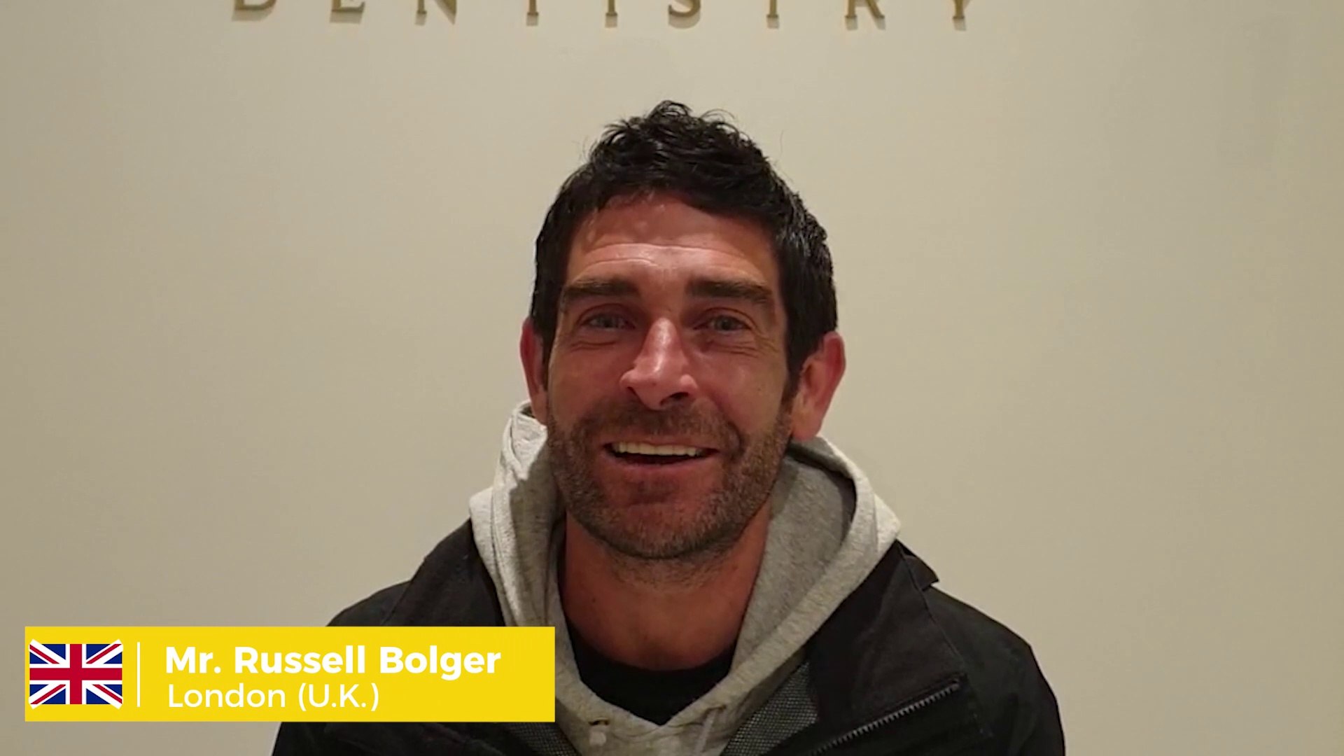 ⁣Mr. Russell Bolger from London UK got smile makeovers