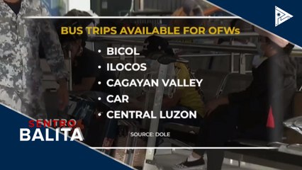 Paghahatid sa OFWs sa kanilang probinsya, pinaigting simula ngayong araw
