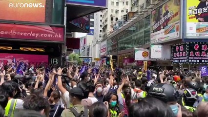 120 Festnahmen in Hongkong: USA drohen China mit Sanktionen