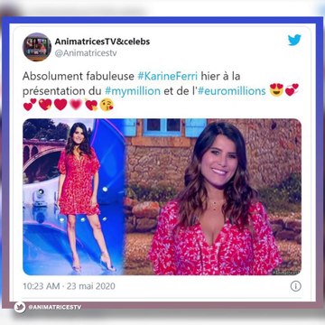 Karine Ferri : son décolleté plongeant sur TF1 enflamme les réseaux sociaux