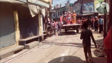 धामपुर होली गुलाल जलूस 2019 ।। Dhampur Holi Gulaal Jhalus 2019 ⚫️⚪️