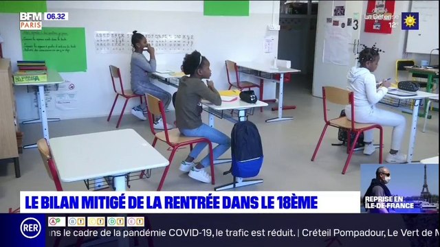 Paris: un retour à l'école mitigé dans les établissements scolaires du 18e arrondissement