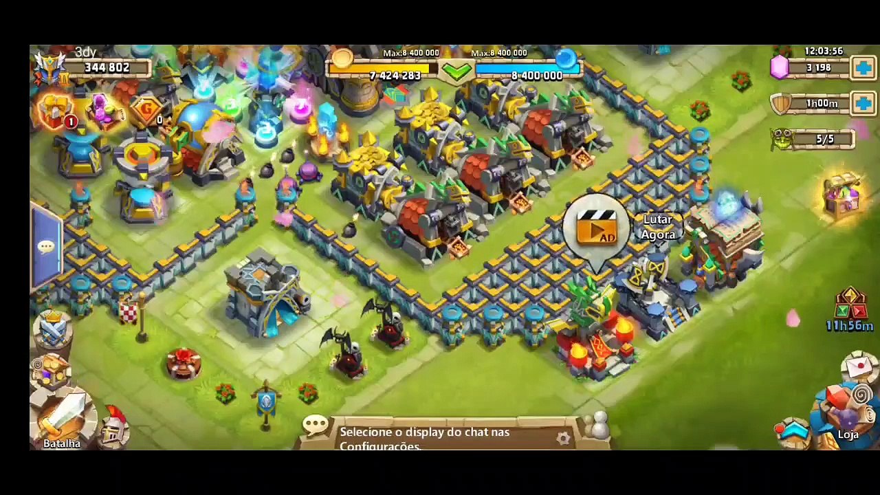Peguei o poderoso Zephyrica, usando cristal de heroi, castle clash: batalha de guildas