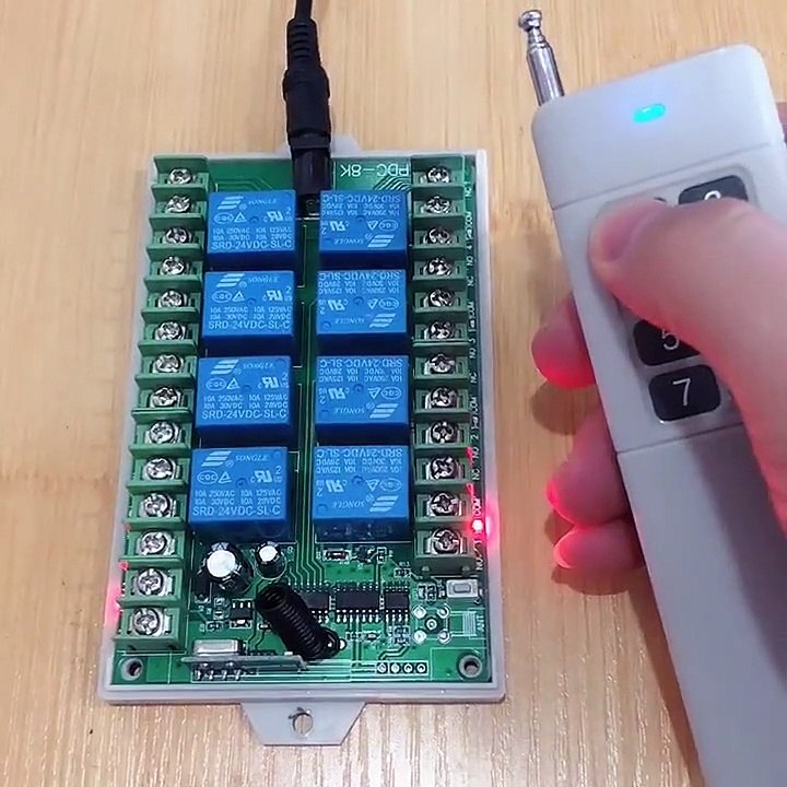 funkfernsteuerung kabellose fernbedienung schalter licht schalter mit handsender 8 kanal empfänger fernbedienung seilwinde steuerung