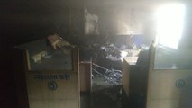 fire at bhadwasiya situated indian bank in jodhpur