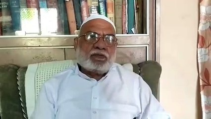 शाजापुरः मुस्लिम समाज के वरिष्ठ काजी एहसान उल्ला ने ईद की बधाई