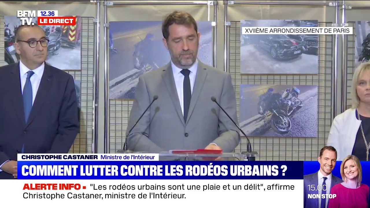 Christophe Castaner: "Les interventions pour des faits de rodéos urbains ont augmenté de 15% pendant le confinement"