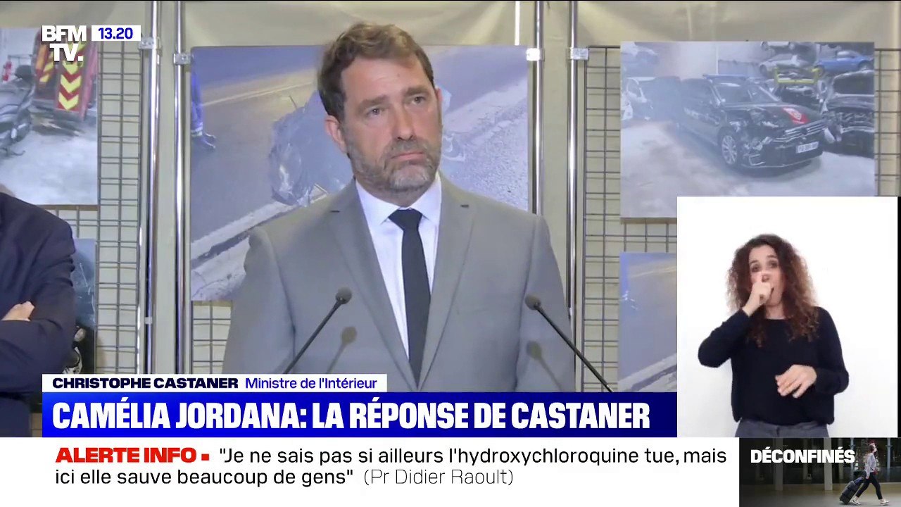 Pour Christophe Castaner, les propos tenus par Camélia Jordana sur les violences policières sont "faux et injustes"