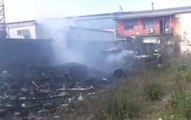 Assemini (CA) - Incendio di rifiuti in zona industriale (25.05.20)