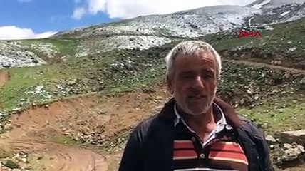 Görüntüler Antalya'dan: 'İlk kez yağıyor; şaşkınız'