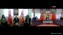 Partiler arası bayramlaşma video konferans yoluyla gerçekleşti.