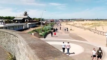 Bank Holiday crowds head for South Shields seafront