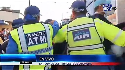 ATM realizó operativo en buses de transporte en el norte de Guayaquil