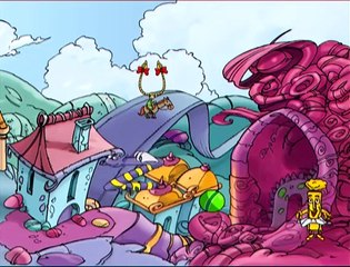 Dessin animé du conte "La planète des Alphas"