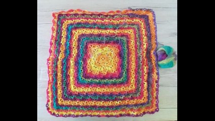 Fantasie Muster im Quadrat häkeln