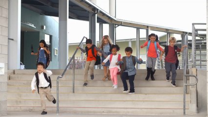 Young-school-kids-jumping