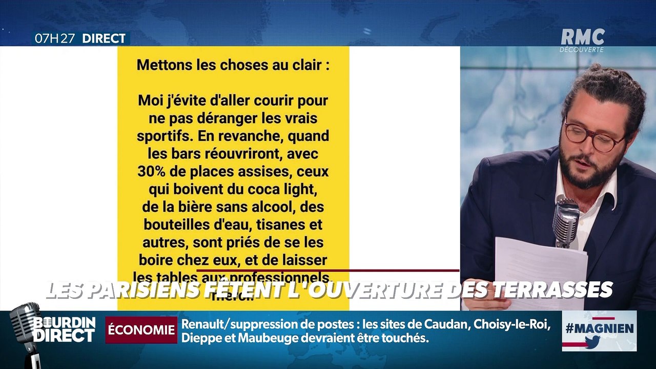 #Magnien, la chronique des réseaux sociaux : Les Parisiens fêtent l'ouverture des terrasses - 29/05