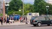 Tensions as Denver protesters block traffic in protest against George Floyd death