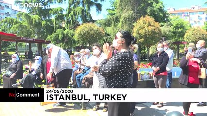 رقص و آواز عید فطر در ایام کرونا در ترکیه