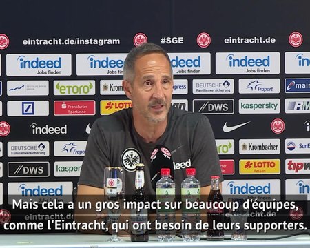28e j. - Hütter : L'Eintracht a besoin de ses supporters