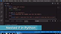 Python nested if else in Urdu _ Hindi Briefly Explained