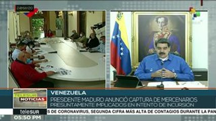 Video herunterladen: Revela Nicolás Maduro captura de más mercenarios de Operación Gedeón