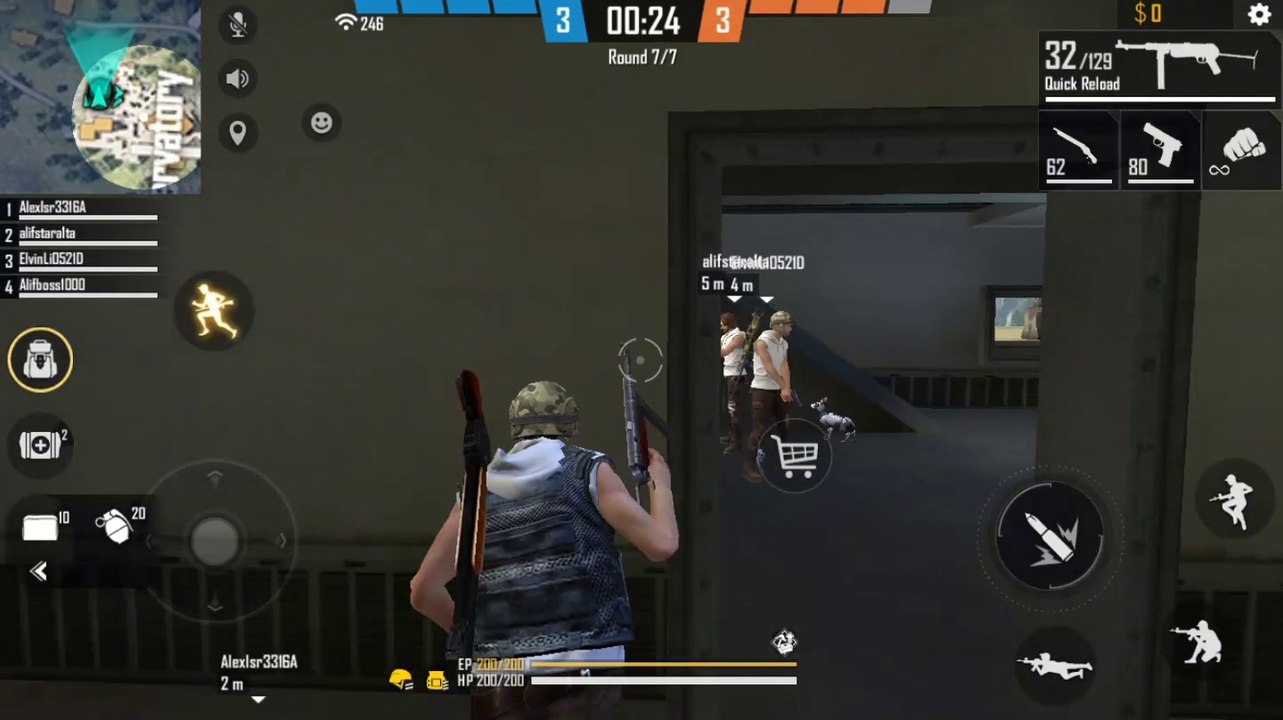 Super Gameplay-Garena Free Fire Clash of Squad Kills of 20 Power Man