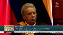 Presidente ecuatoriano presenta guías de su último año de gestión