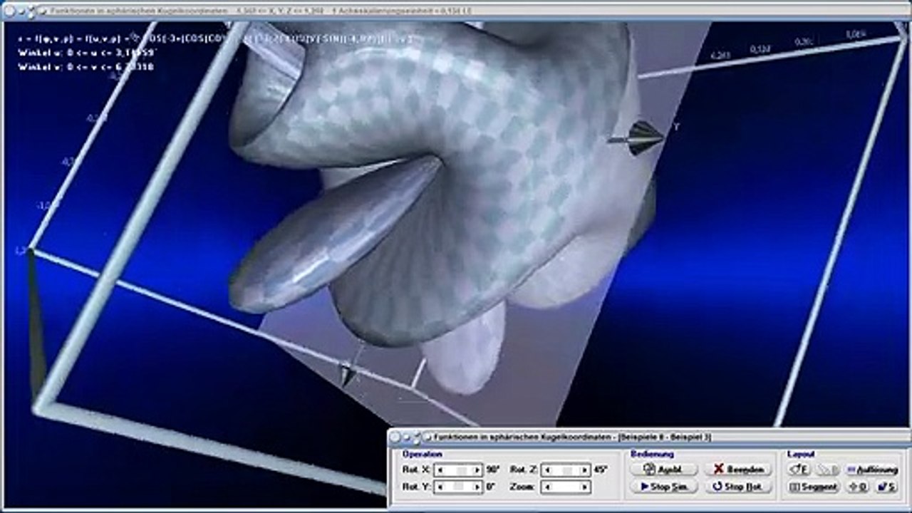 Fläche in Kugelkoordinaten